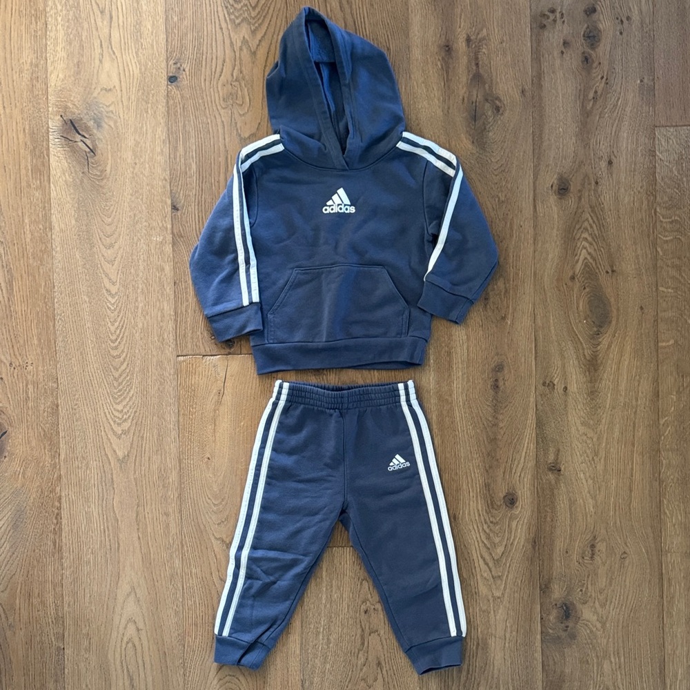 Adidas Toddler Hoodie and Track Pants